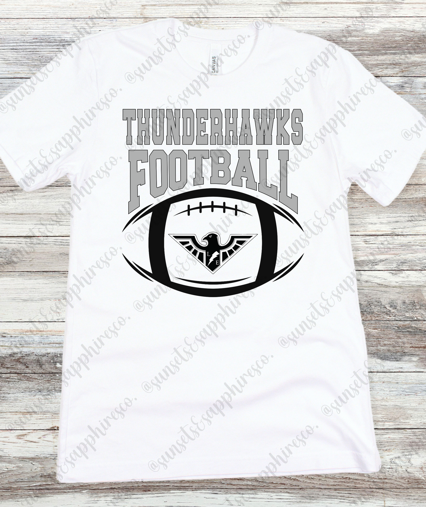 East/West Football T-Shirt