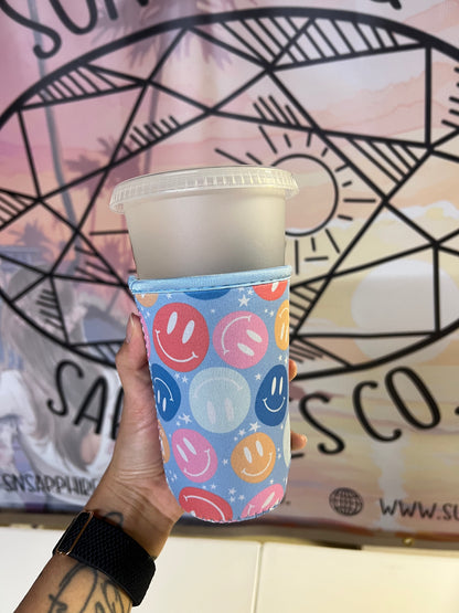 Retro Smiley Drink Sleeves